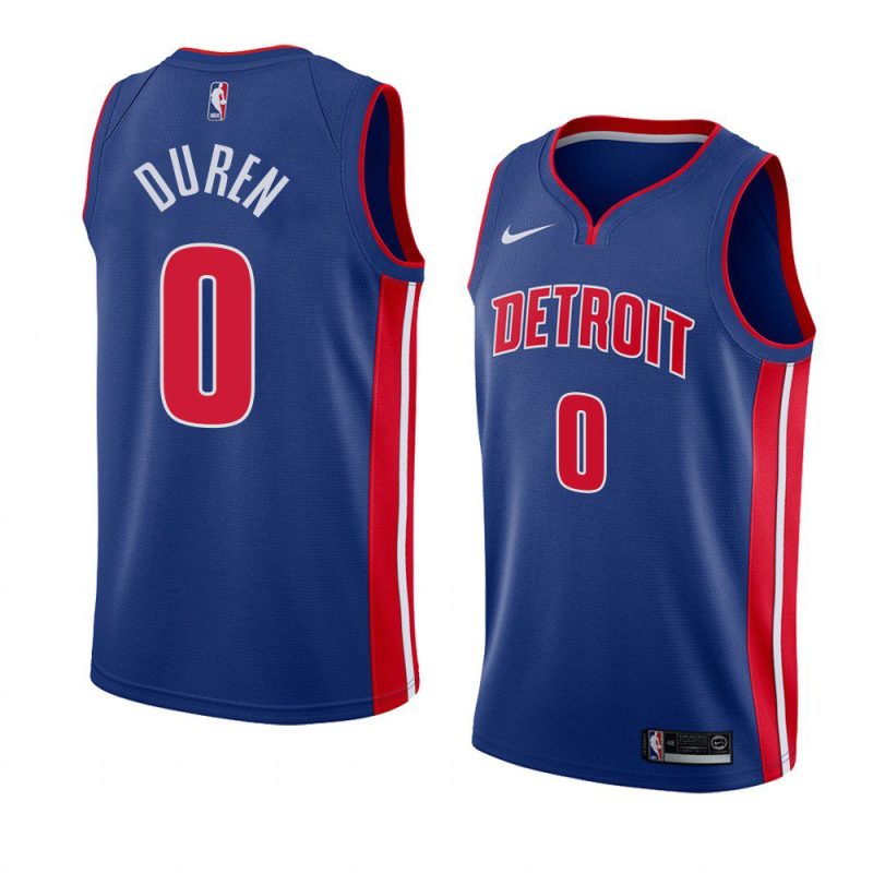 jalen duren pistons icon edition blue 2022 nba draft jersey