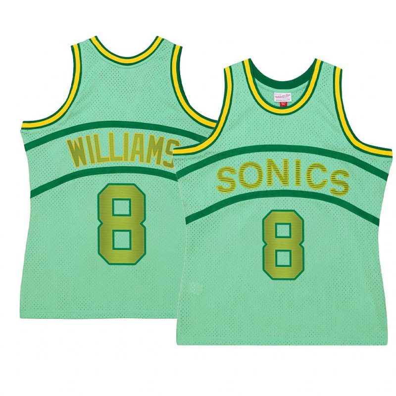 jalen williams jersey space knit green hardwood classics