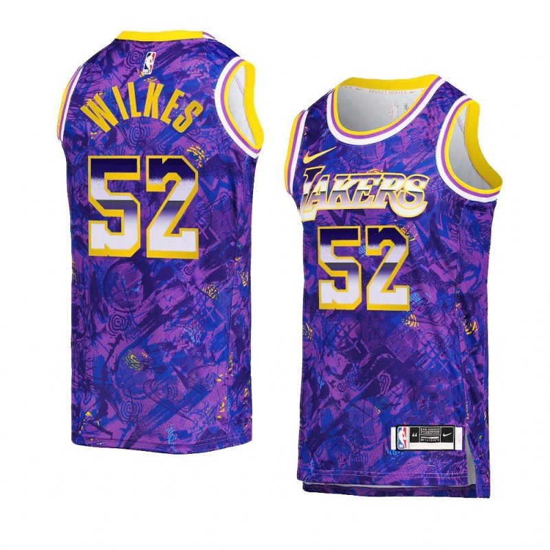 jamaal wilkes camo select series jersey purple