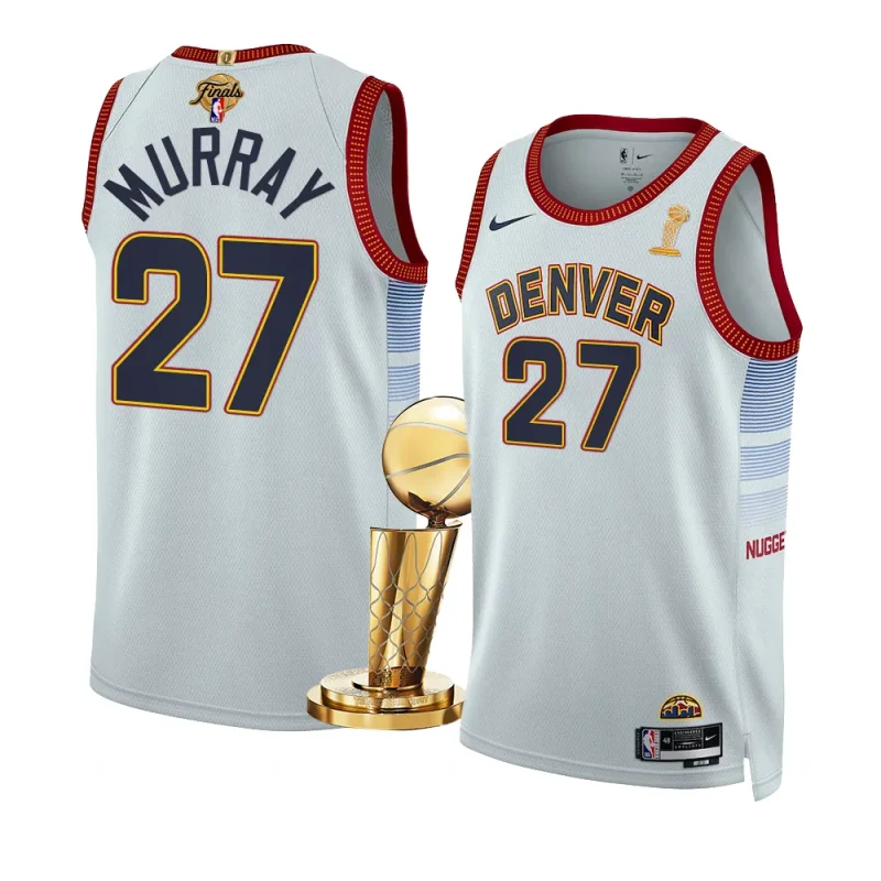 jamal murray city edition jersey 2023 nba finals champions white