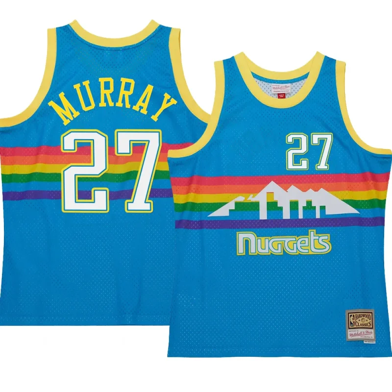 jamal murray jersey neon tropical blue hardwood classics