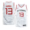 james harden jersey 2020 fashion edition white h town men