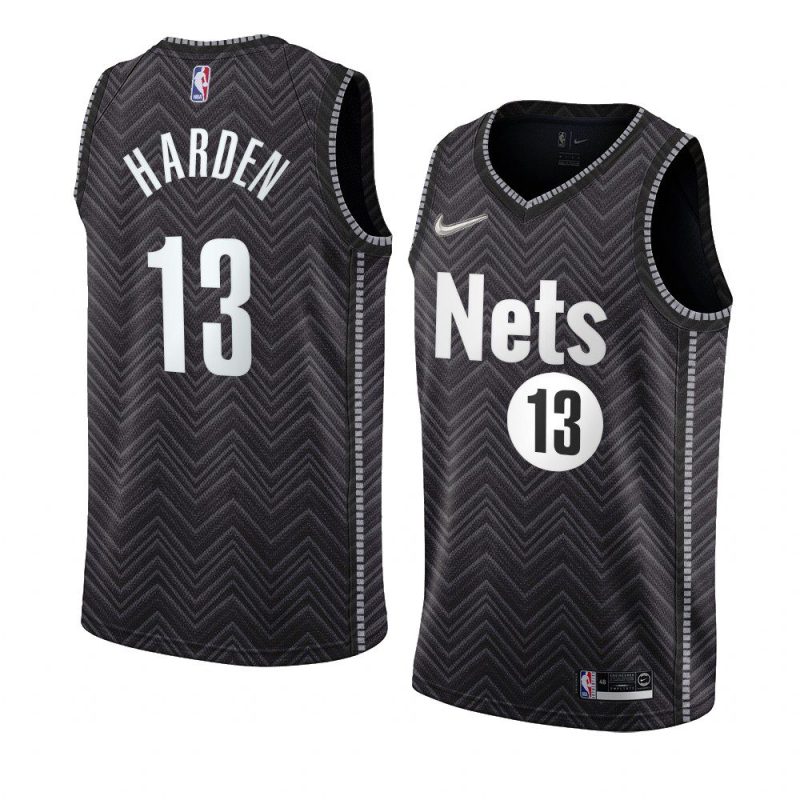 james harden jersey authentic black earned edition men's