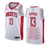 james harden jersey career awards white limited edition men