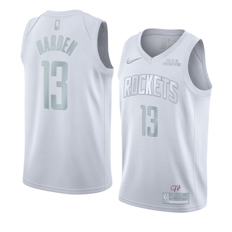 james harden rockets jersey mvp white men's