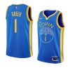 jamychal green warriorsjersey 2022 23earned edition blueswingman