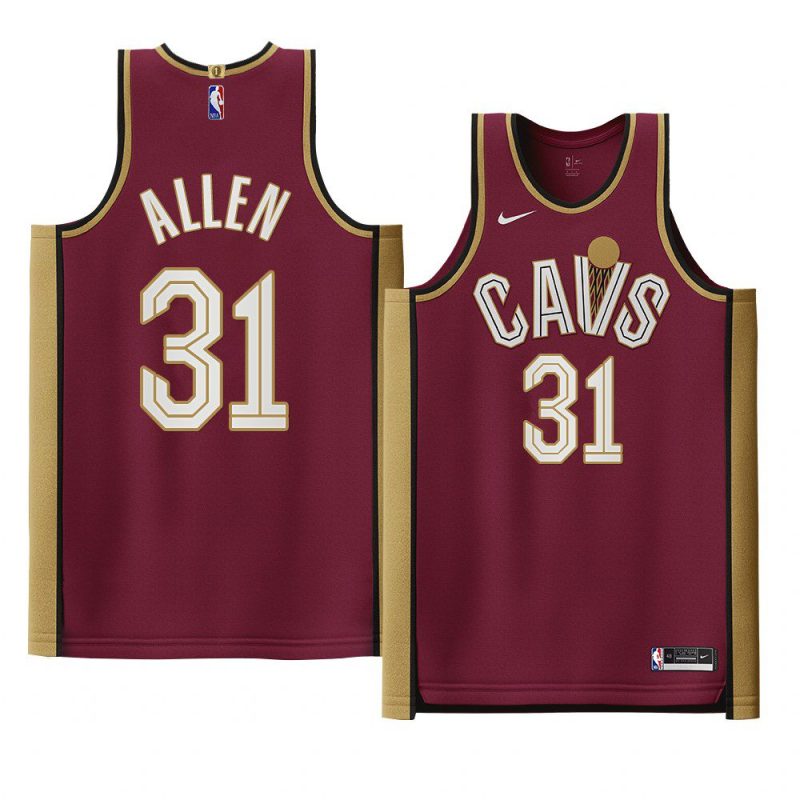 jarrett allen maroon icon edition jersey