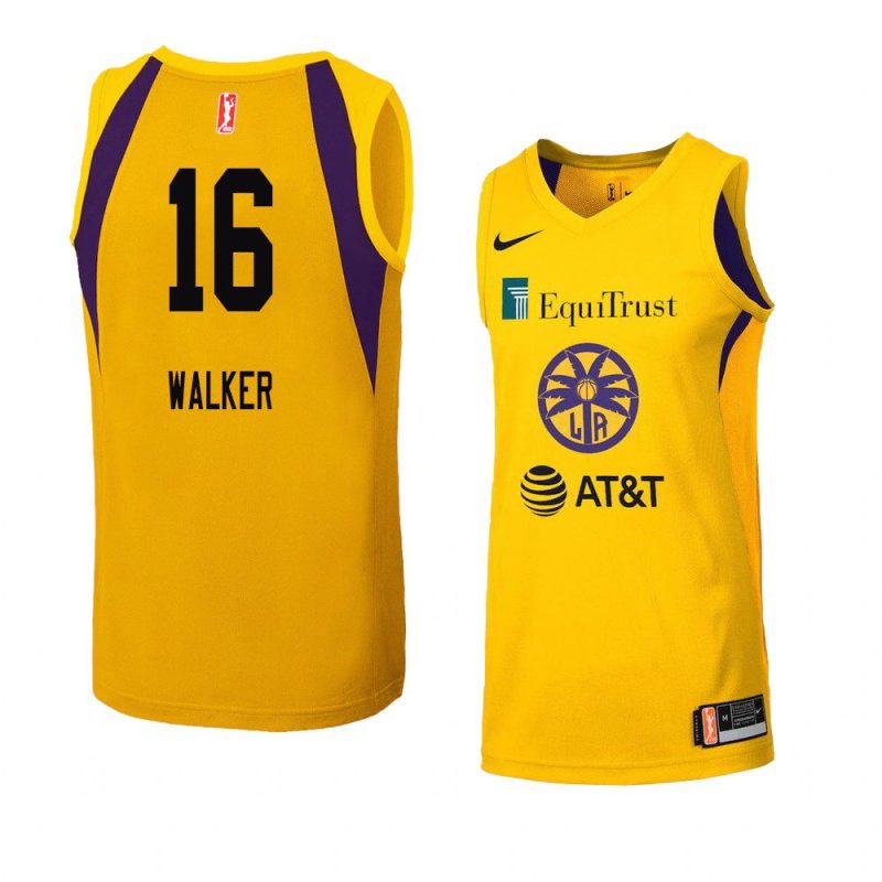 jasmine walker women's jersey swingman yellow 2021