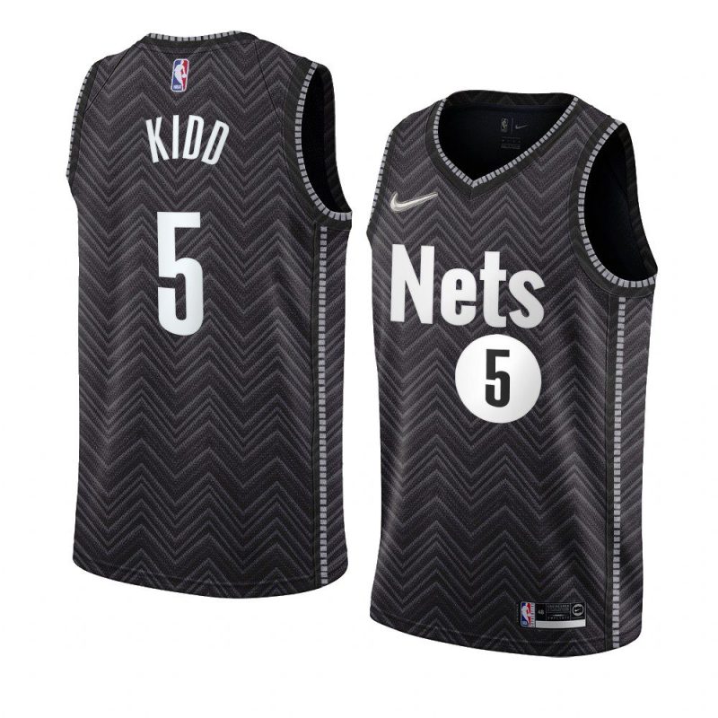 jason kidd jersey authentic black earned edition men's