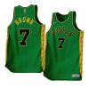 jaylen brown celticsjersey 2022 23earned edition green