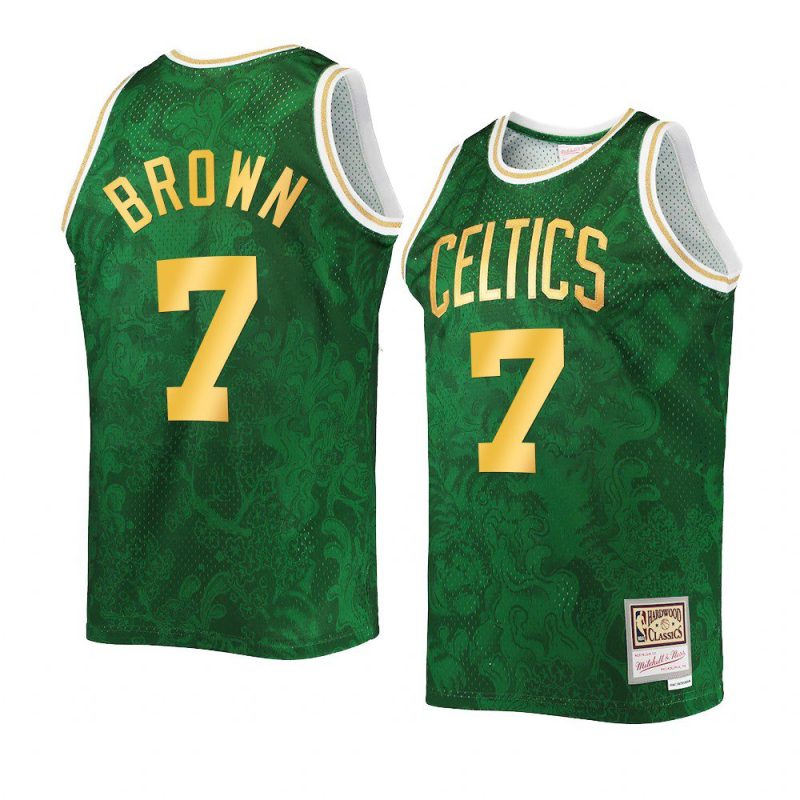 jaylen brown celticsjersey 2022lunar new year green