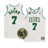 jaylen brown jersey 17x finals champs white commemorative