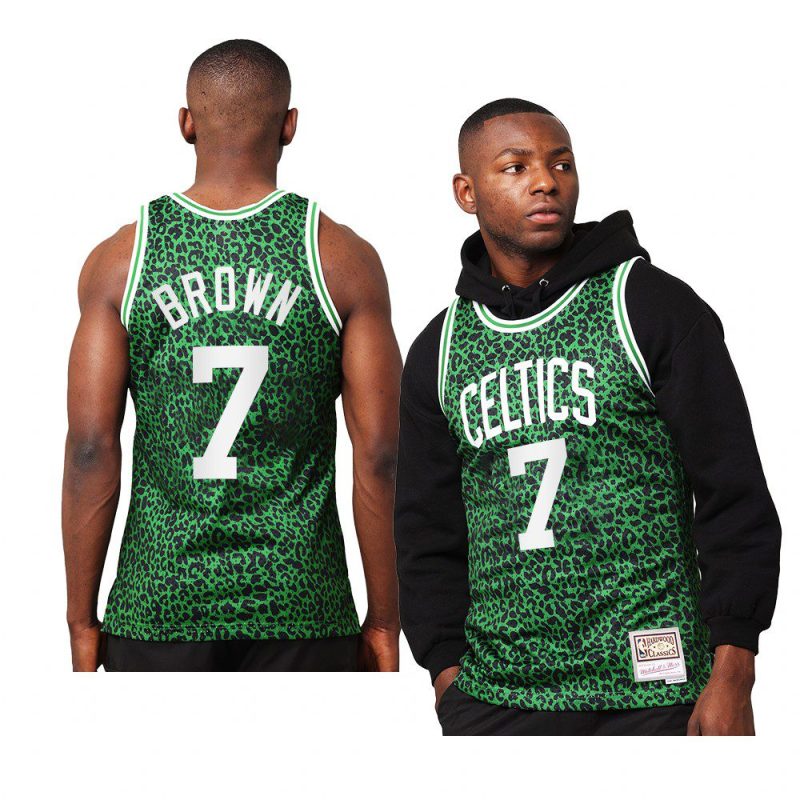 jaylen brown jersey wild life green