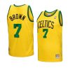 jaylen brown mitchell ness jersey reload 3.0 gold