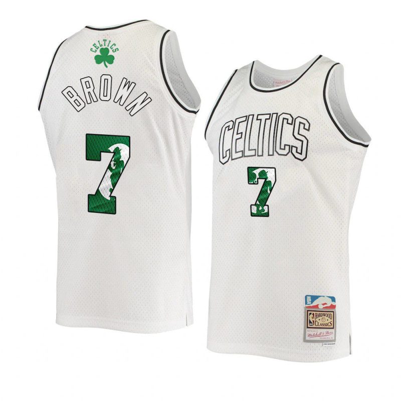 jaylen brown swingman jersey hardwood classics white