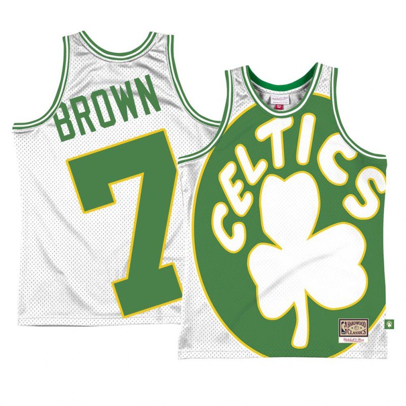 jaylen brown swingmanjersey big face 2.0 white