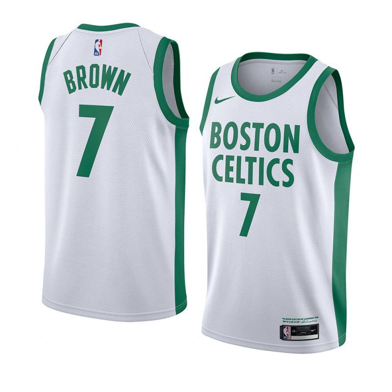 jaylen brown white city edition jersey