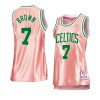 jaylen brown women 75th anniversary jersey rose gold pink