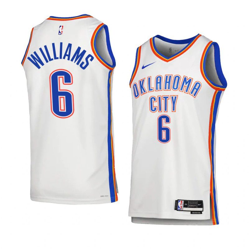 jaylin williams men swingman jersey association edition white