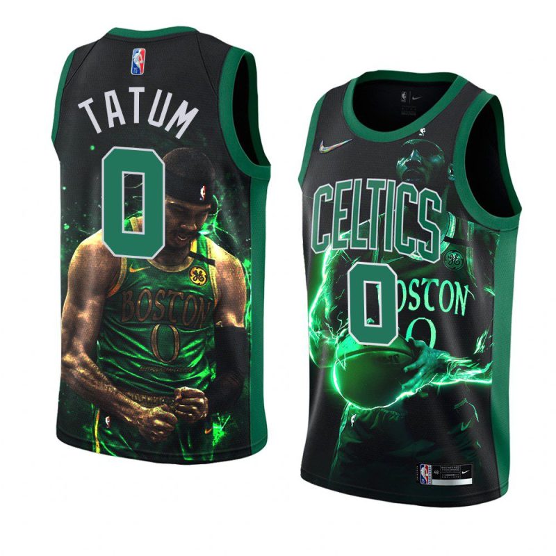 jayson tatum celtics 2021 22 all nba 1st team blackjersey black