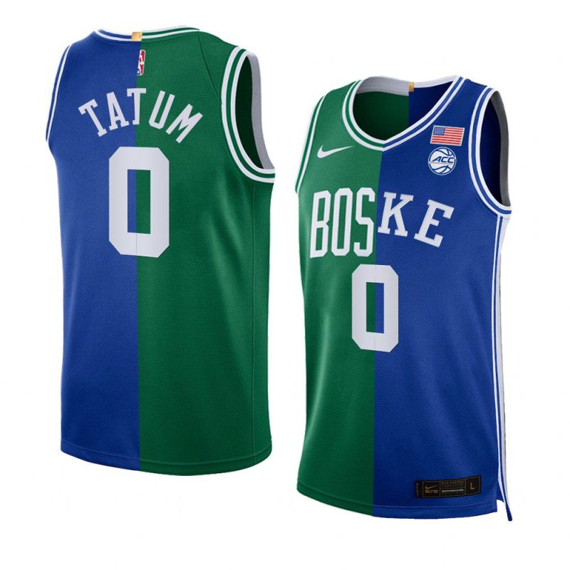 jayson tatum celtics x duke 2021 22 all nba 1st team green bluejersey green blue