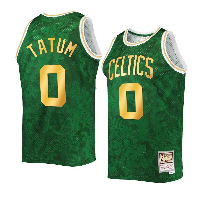 jayson tatum celticsjersey 2022lunar new year green