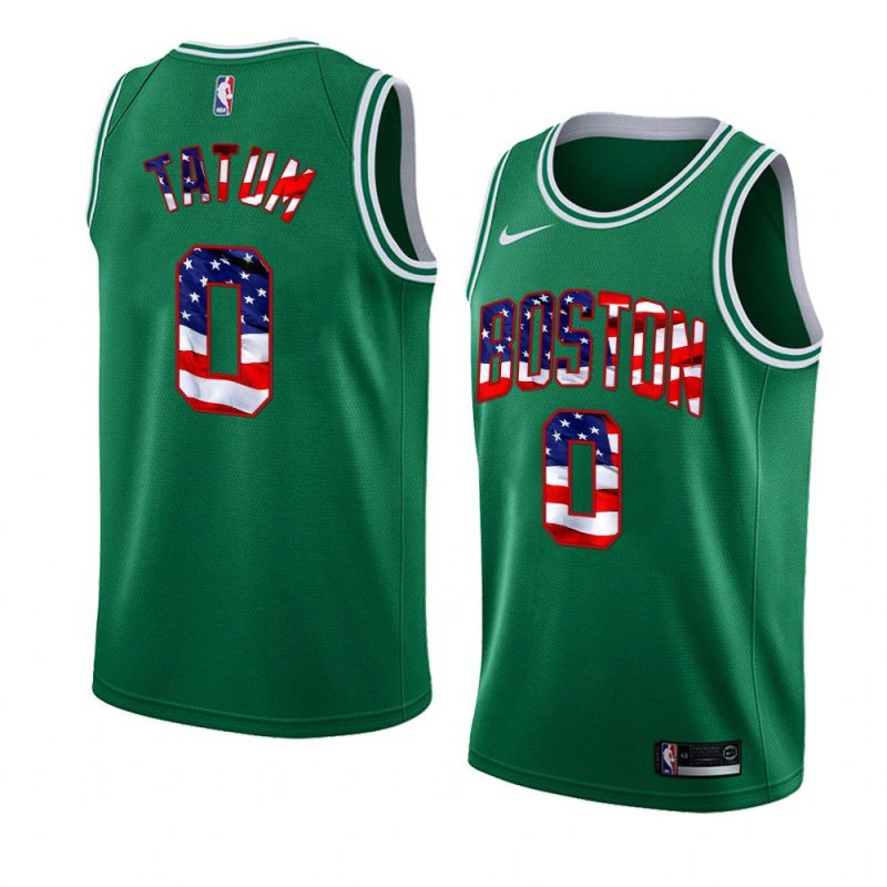 jayson tatum jersey 2022 4th of july green