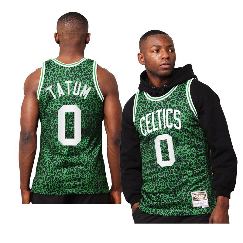 jayson tatum jersey wild life green