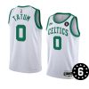 jayson tatum men forever no.6 patch jersey classic white