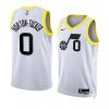 jazz talen horton tucker white 2022 23association edition swingman jersey