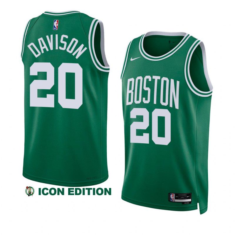 jd davison celticsjersey 2022 23icon edition greenswingman