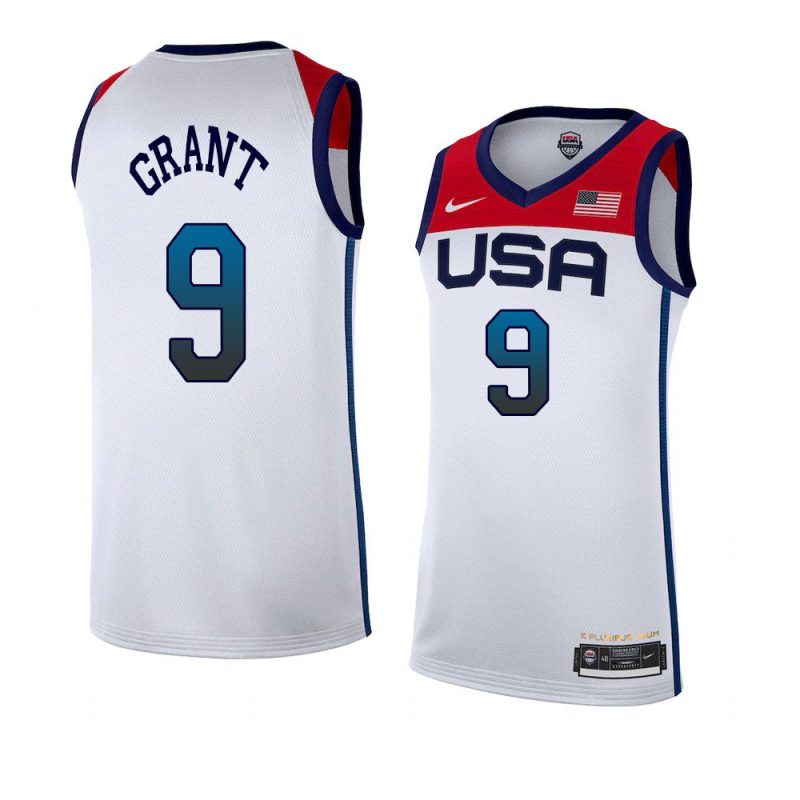 jerami grant tokyo olympics jersey basketball white 2021