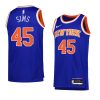 jericho sims knicksjersey 2022 23icon edition blueswingman