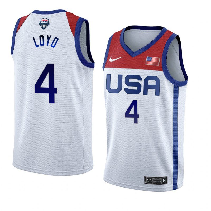 jewell loyd women's basketball jersey tokyo olympics white 2021