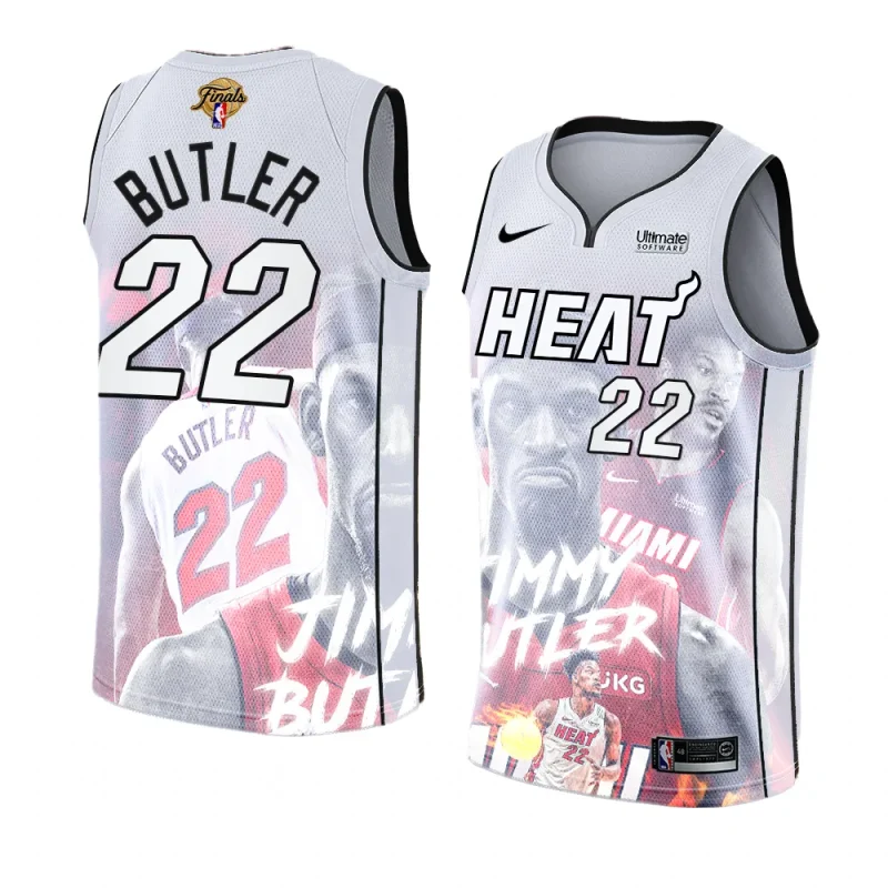 jimmy butler association edition jersey 2023 finals print graphics white