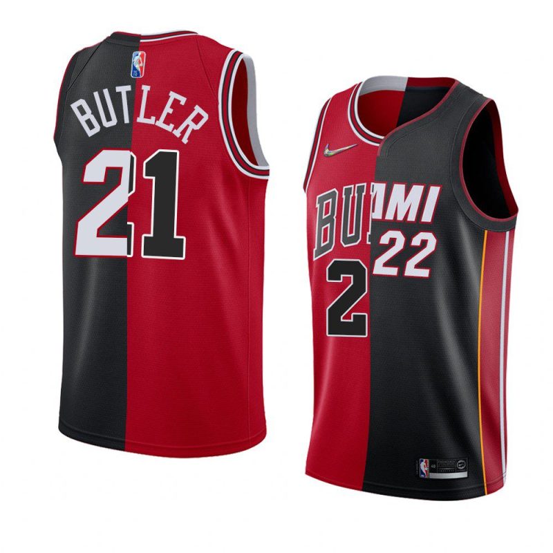 jimmy butler heat bulls 2011 draft red blackjersey red black