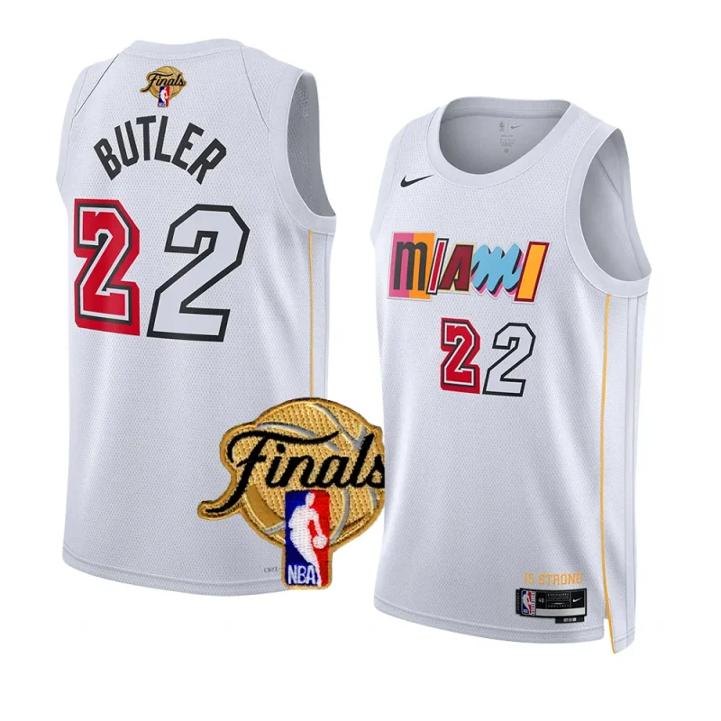 jimmy butler mashup vol.2 jersey 2023 nba finals patch white