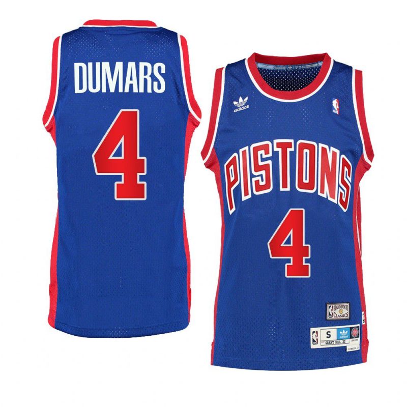 joe dumars jersey throwback blue men's