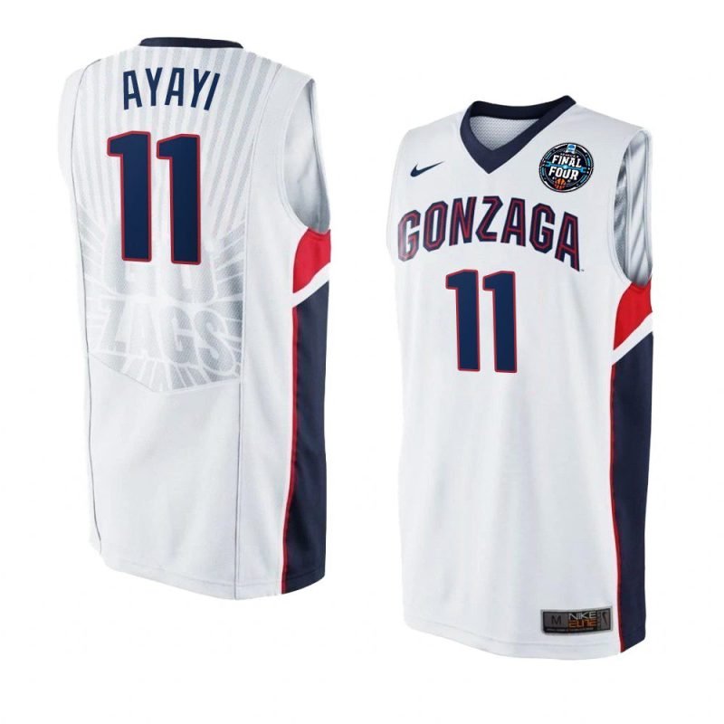 joel ayayi retro jersey march madness final four white