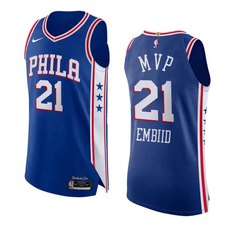 joel embiid 76ers 2023 nba mvp award royaljersey authentic icon