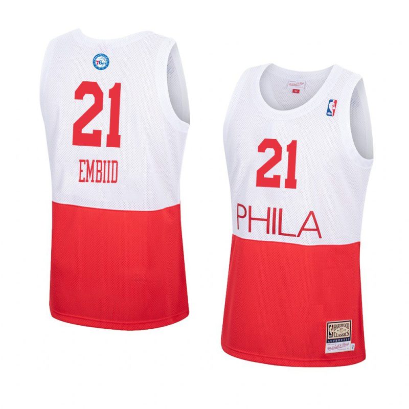 joel embiid jersey hardwood classics white 2021