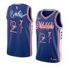 joel embiid jersey santa clause blue christmas men's