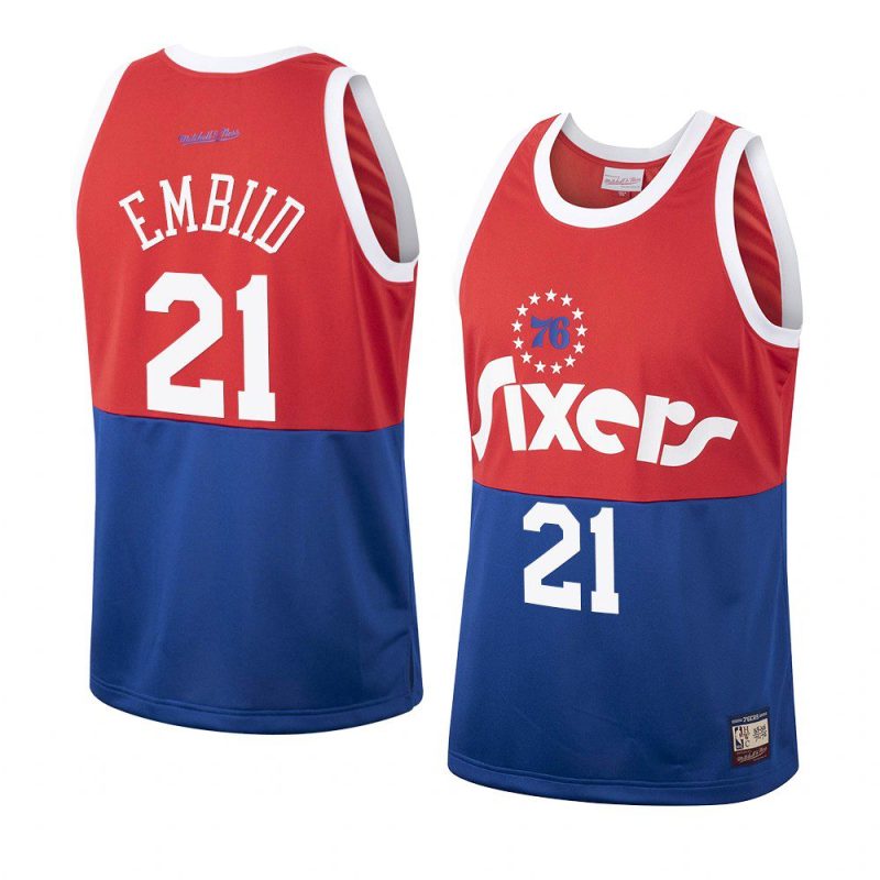 joel embiid jersey team heritage red men's