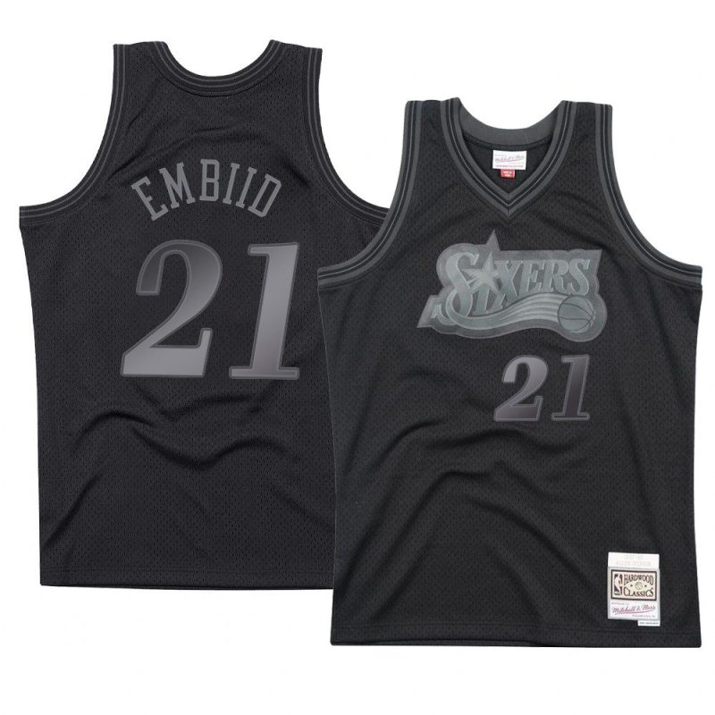 joel embiid jersey tonal black men's