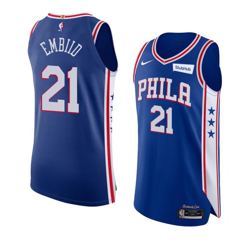 joel embiid swingmanjersey icon edition blue