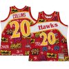 john collins retro swingman jersey slap sticker red 1