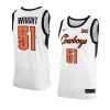 john michael wright replica jersey classic basketball white 2022 23