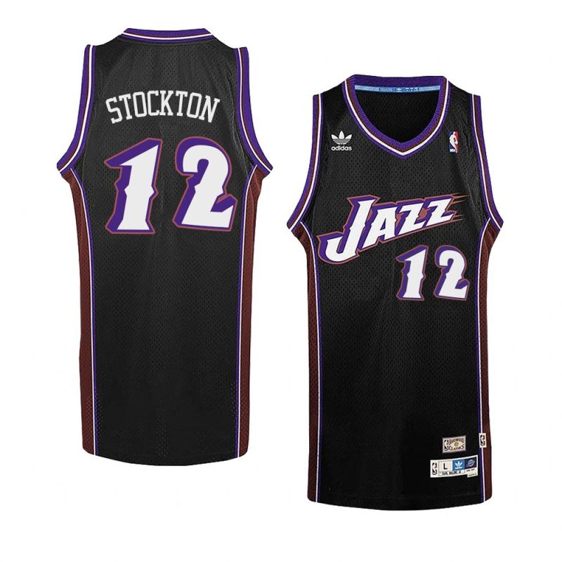 john stockton jersey soul black men's