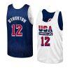 john stockton reversible practice jersey authentic navy