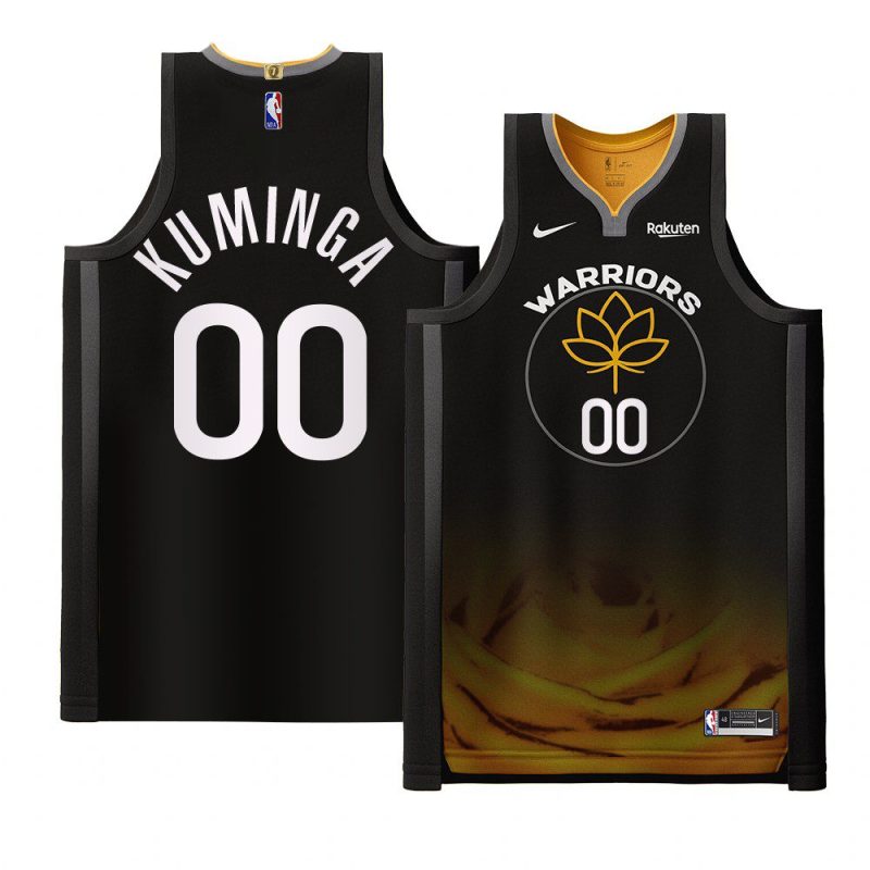 jonathan kuminga 2022 23warriors jersey city editionauthentic black